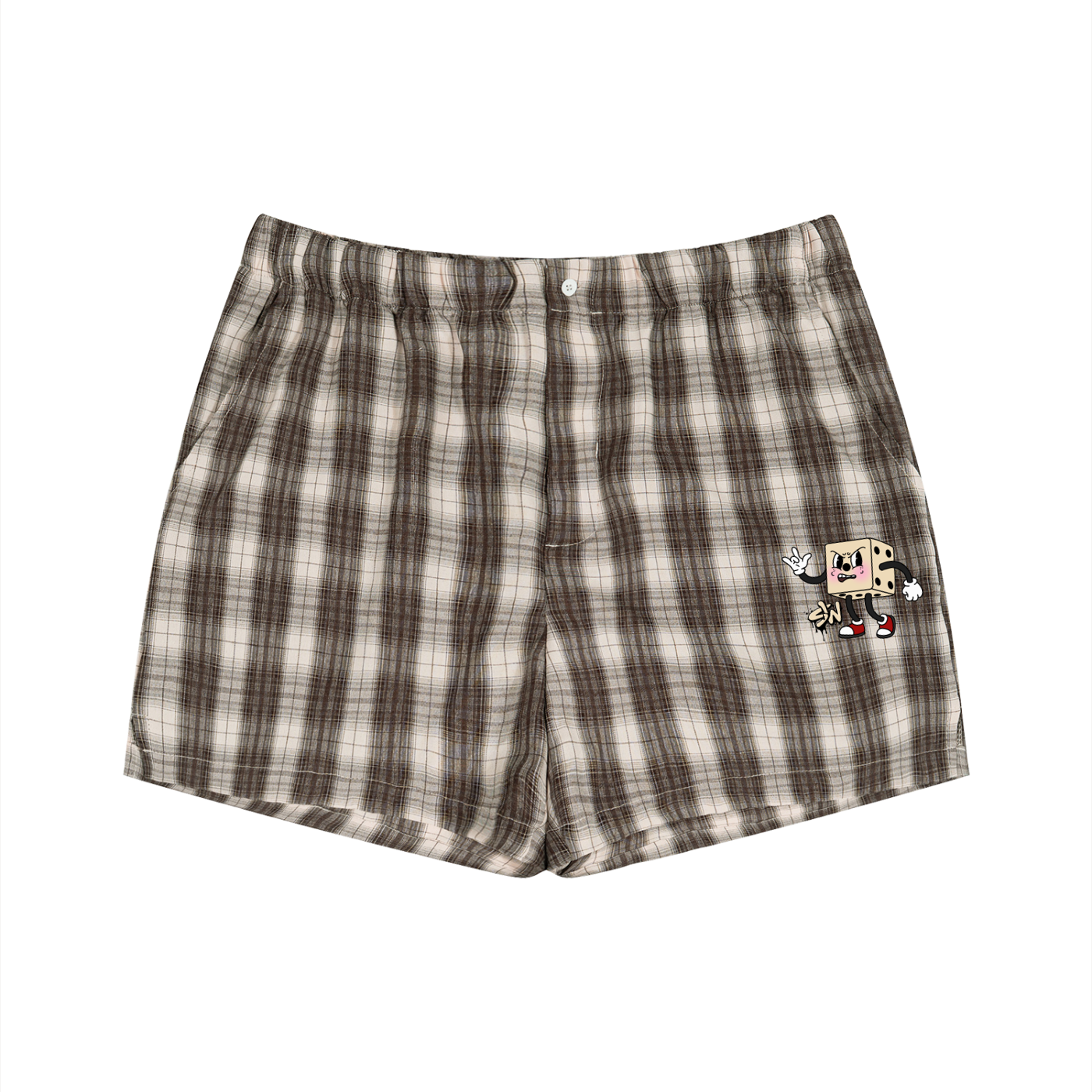 loadeddice,plaid,lightweight,shorts