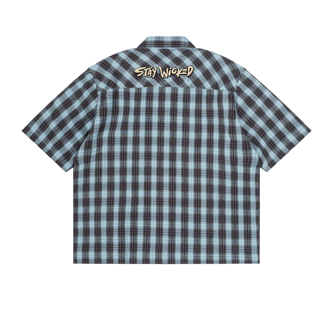 beige,plaid,shirt,matchingset