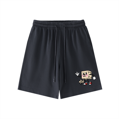 Vintage Wash Loaded Dice Cotton Shorts