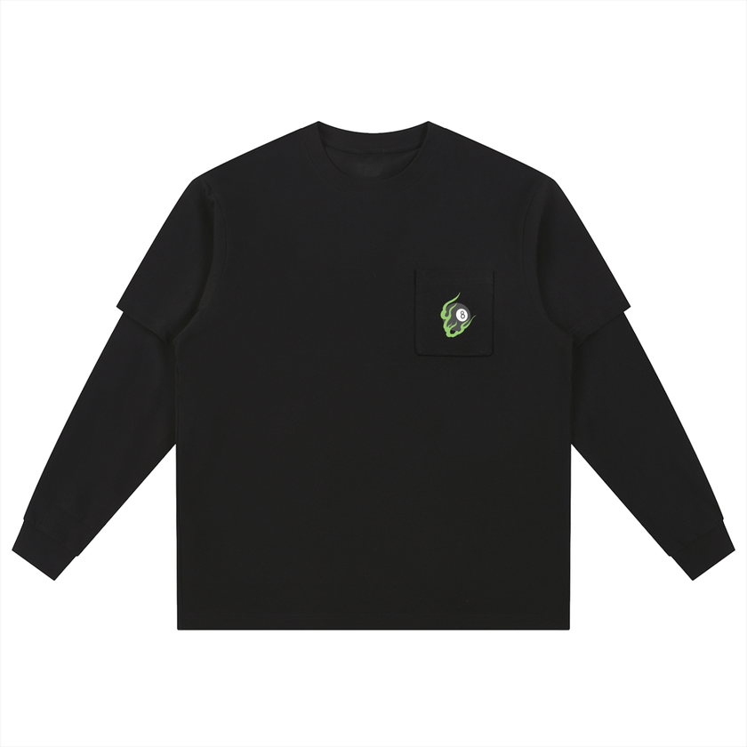 8ball,greenfont,longsleeve,staywicked