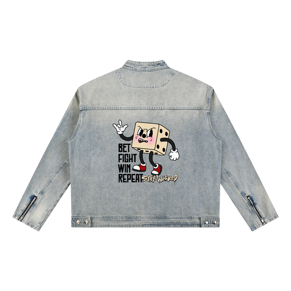 Vintage Loaded Dice Denim Jacket