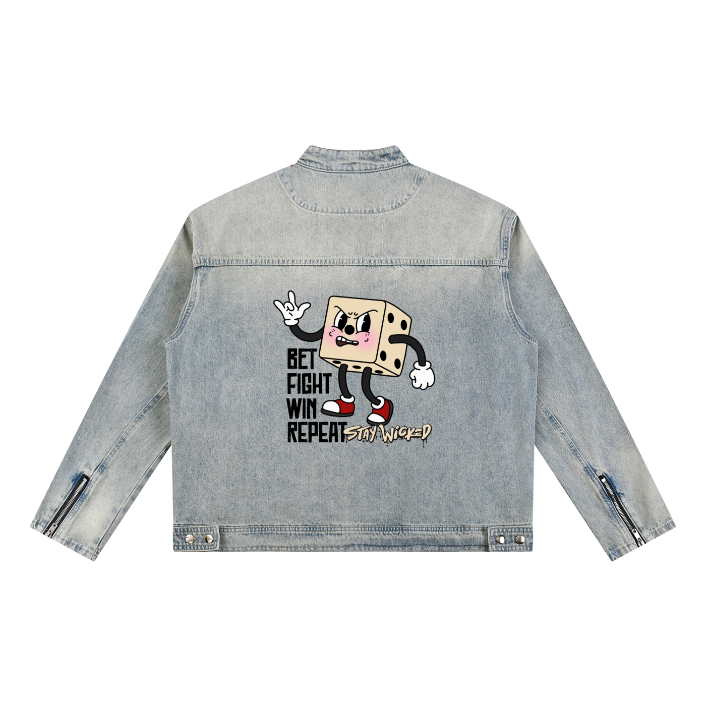 Vintage Loaded Dice Denim Jacket