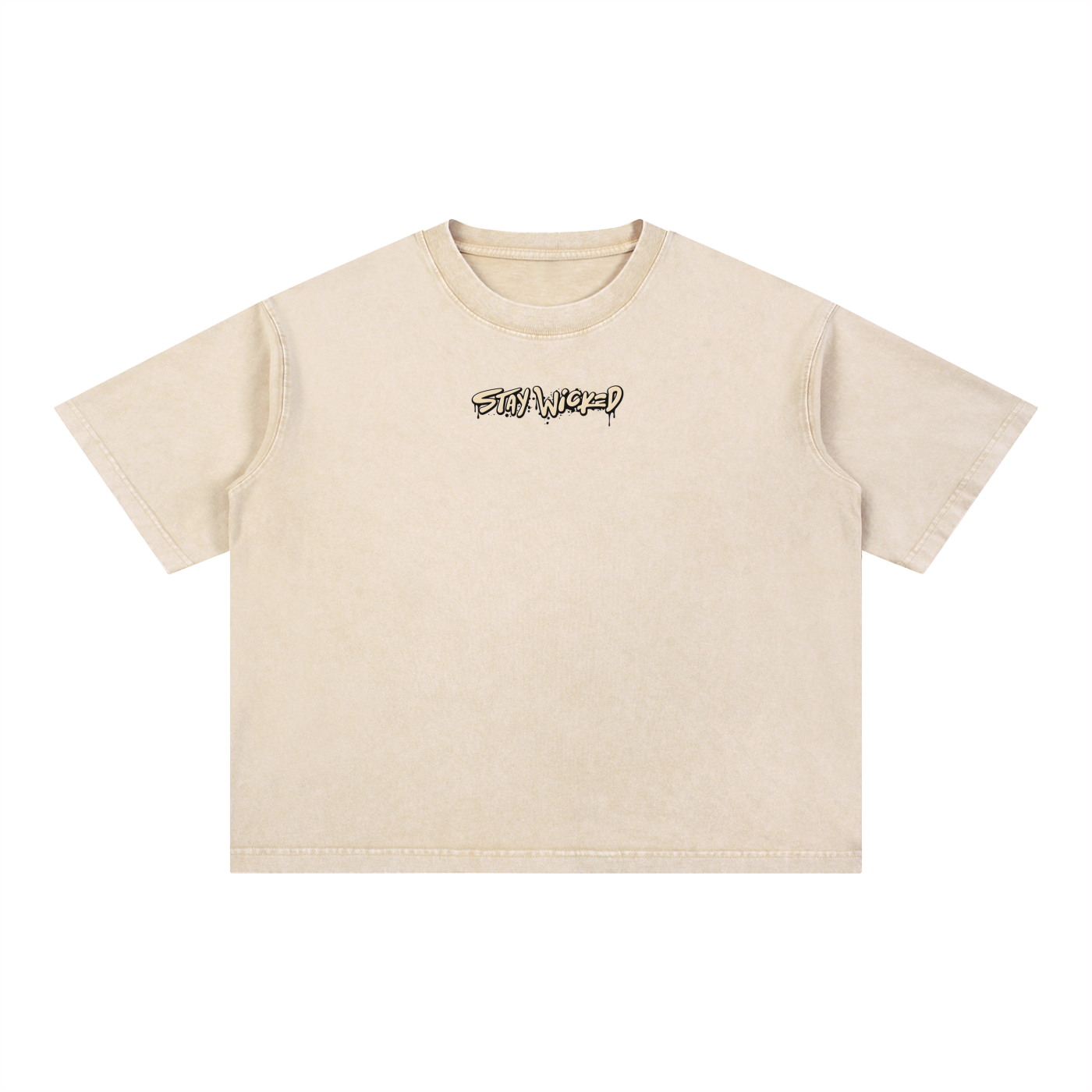 Wash Boxy Loaded Dice Cotton T-Shirt