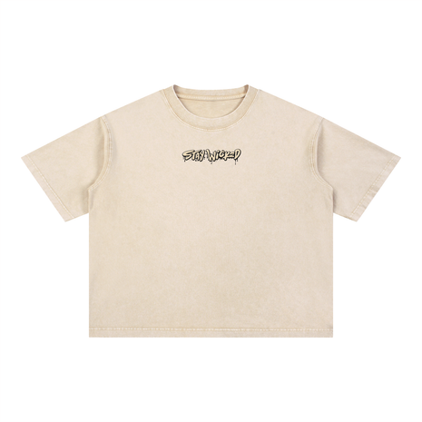 Wash Boxy Loaded Dice Cotton T-Shirt
