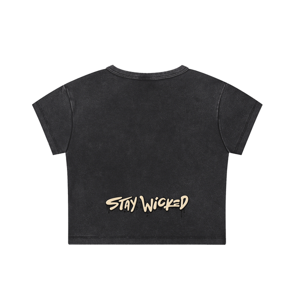 Snow Washed Crop Top