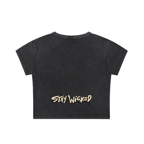 Snow Washed Crop Top