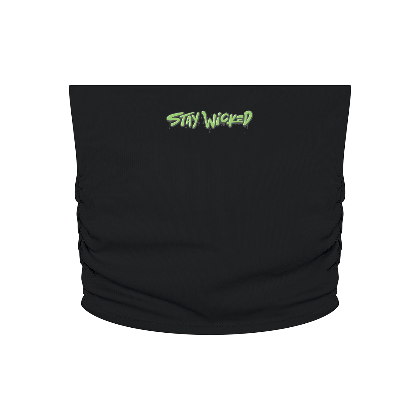 Ruched Cropped Yoga Tube Top