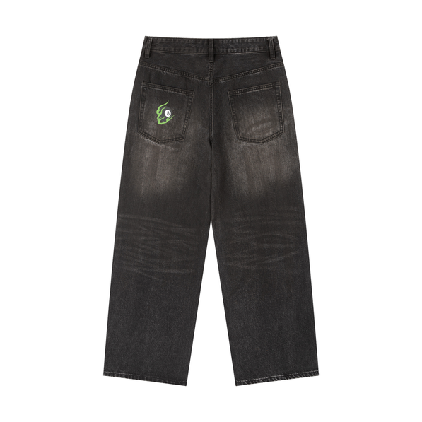 staywicked,jeans,greenlogo,pants