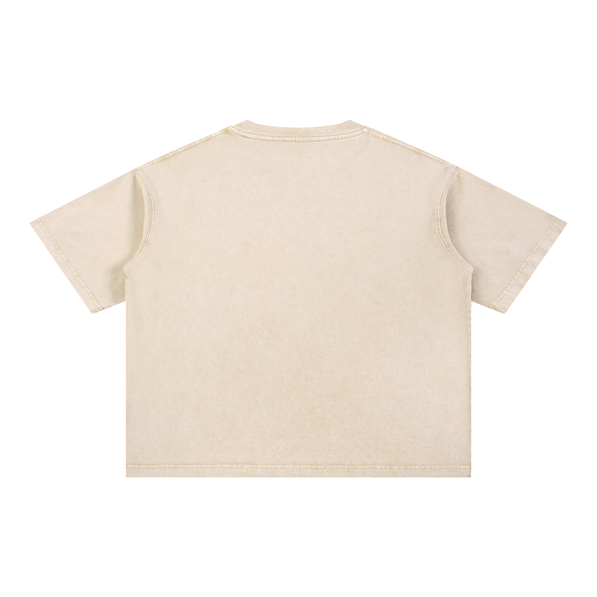 Wash Boxy Loaded Dice Cotton T-Shirt
