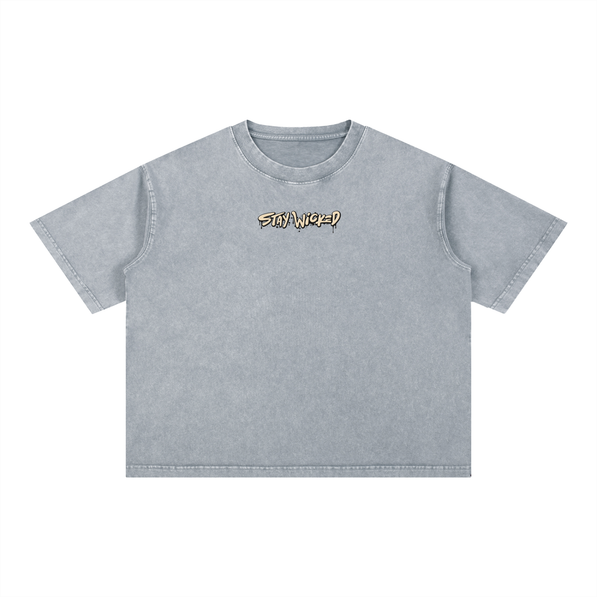 Wash Boxy Loaded Dice Cotton T-Shirt