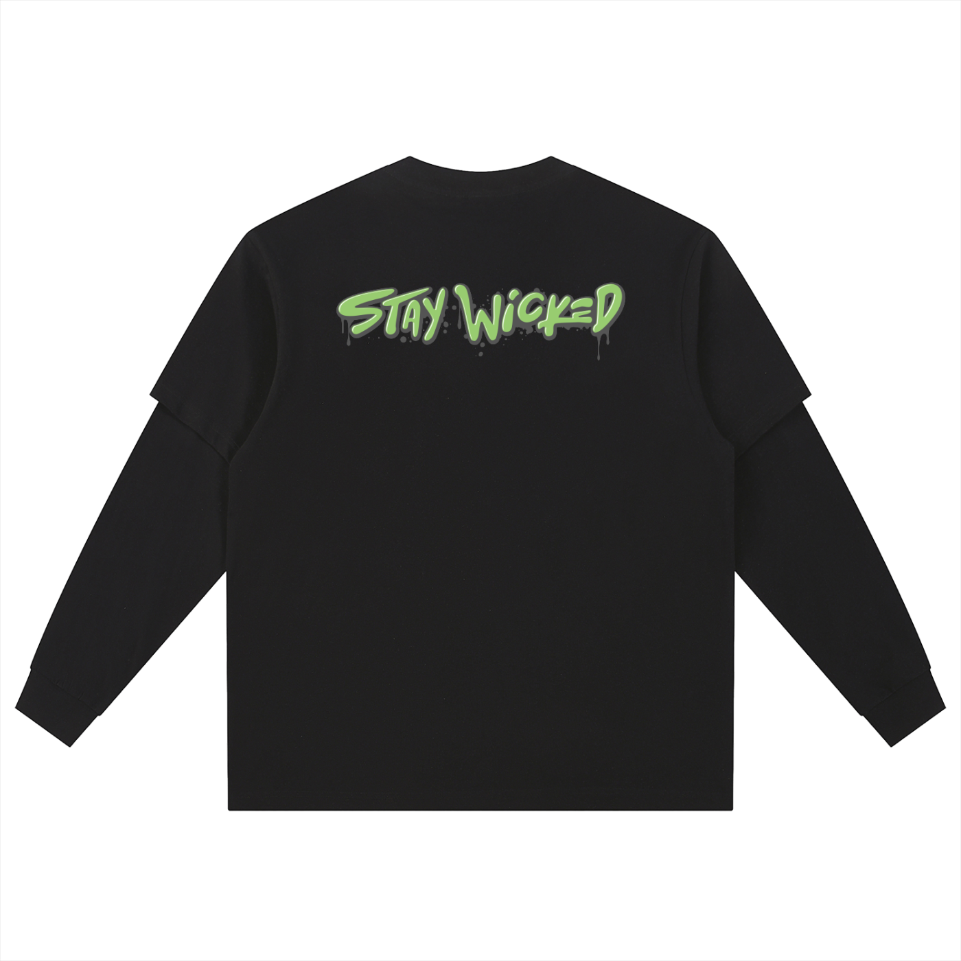 8ball,greenfont,longsleeve,staywicked