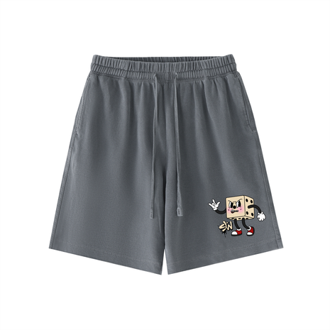 Vintage Wash Loaded Dice Cotton Shorts