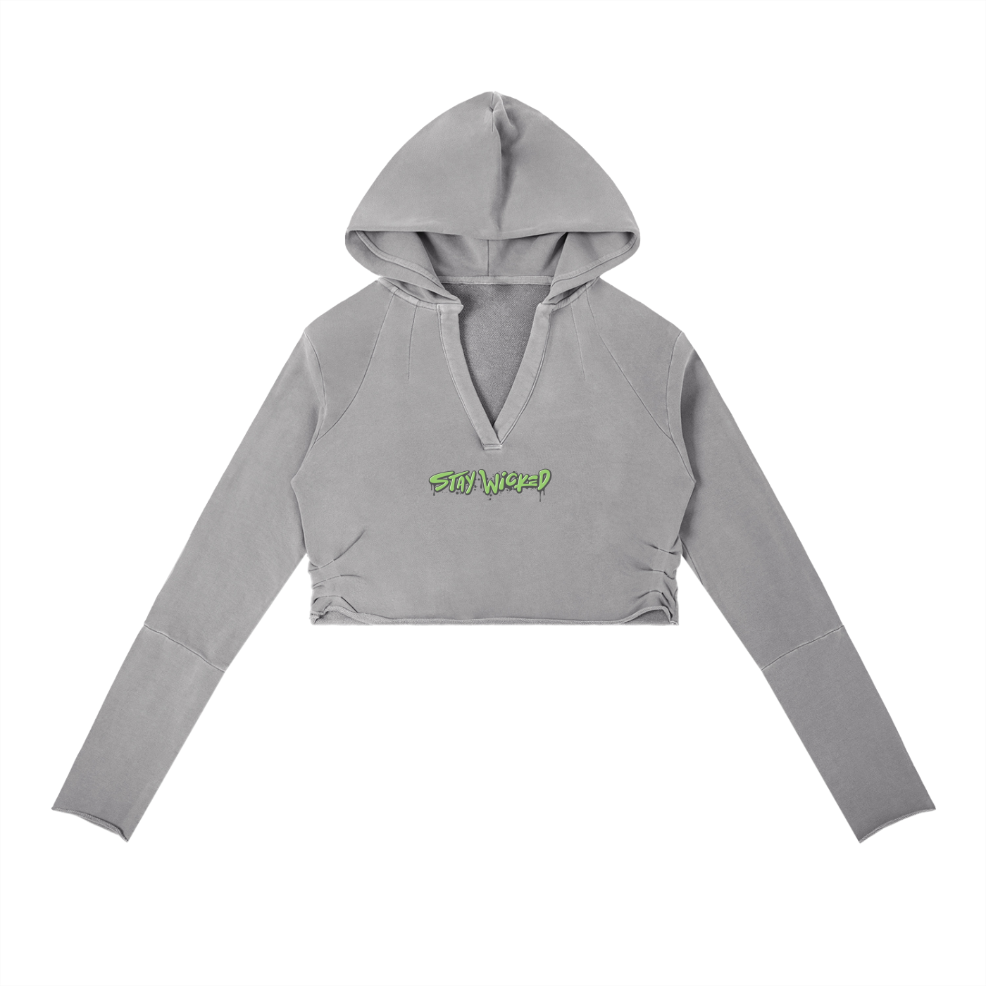 Vintage Washed Cropped Hoodie
